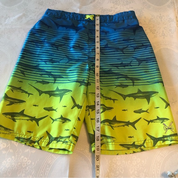 Ocean Gear Boys Size XL(14-16) Blue Fish Design Swimming Trunks Baiting Shorts - Picture 7 of 15
